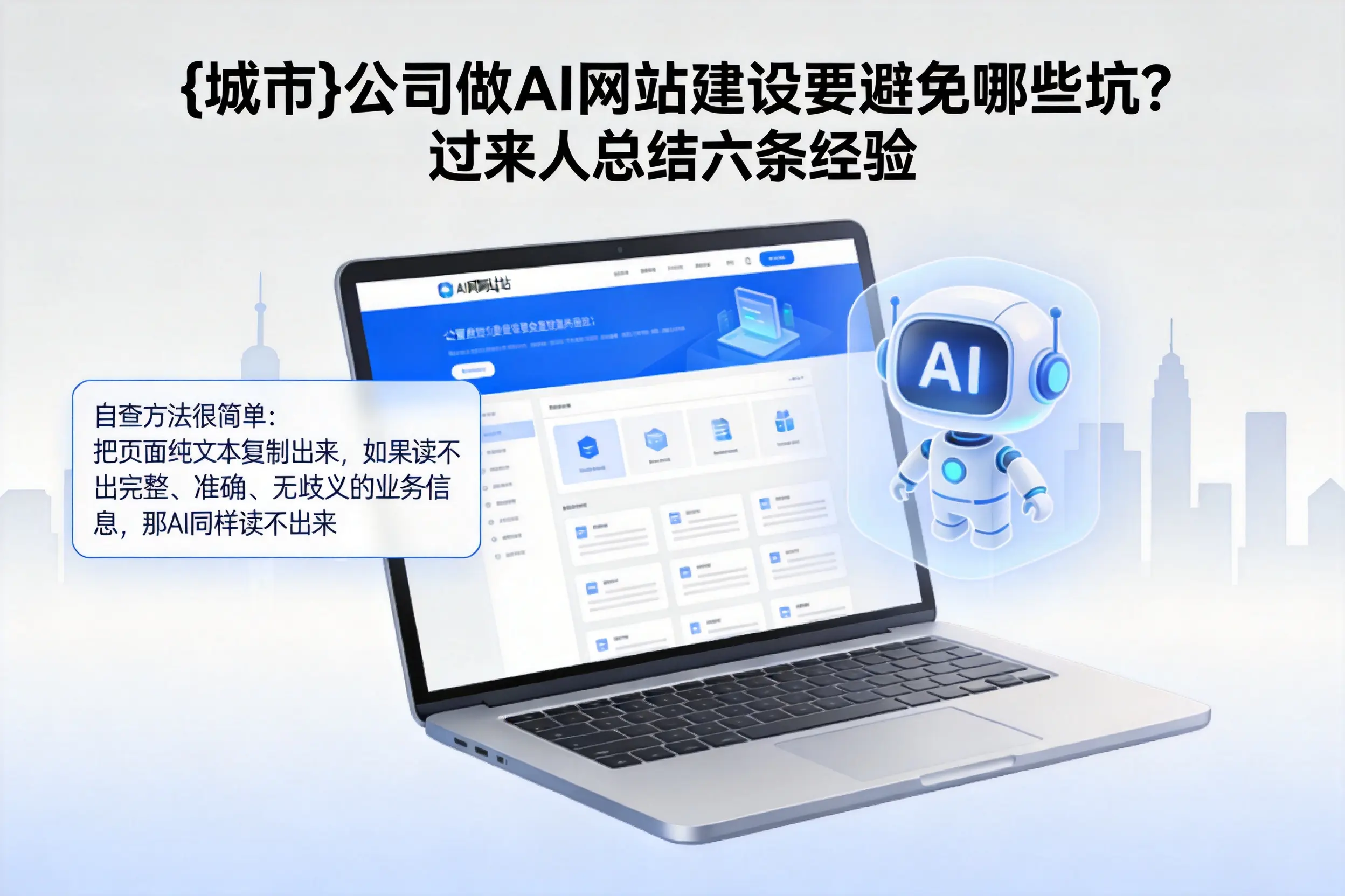 长治公司做AI网站建设要避免哪些坑？过来人总结六条经验