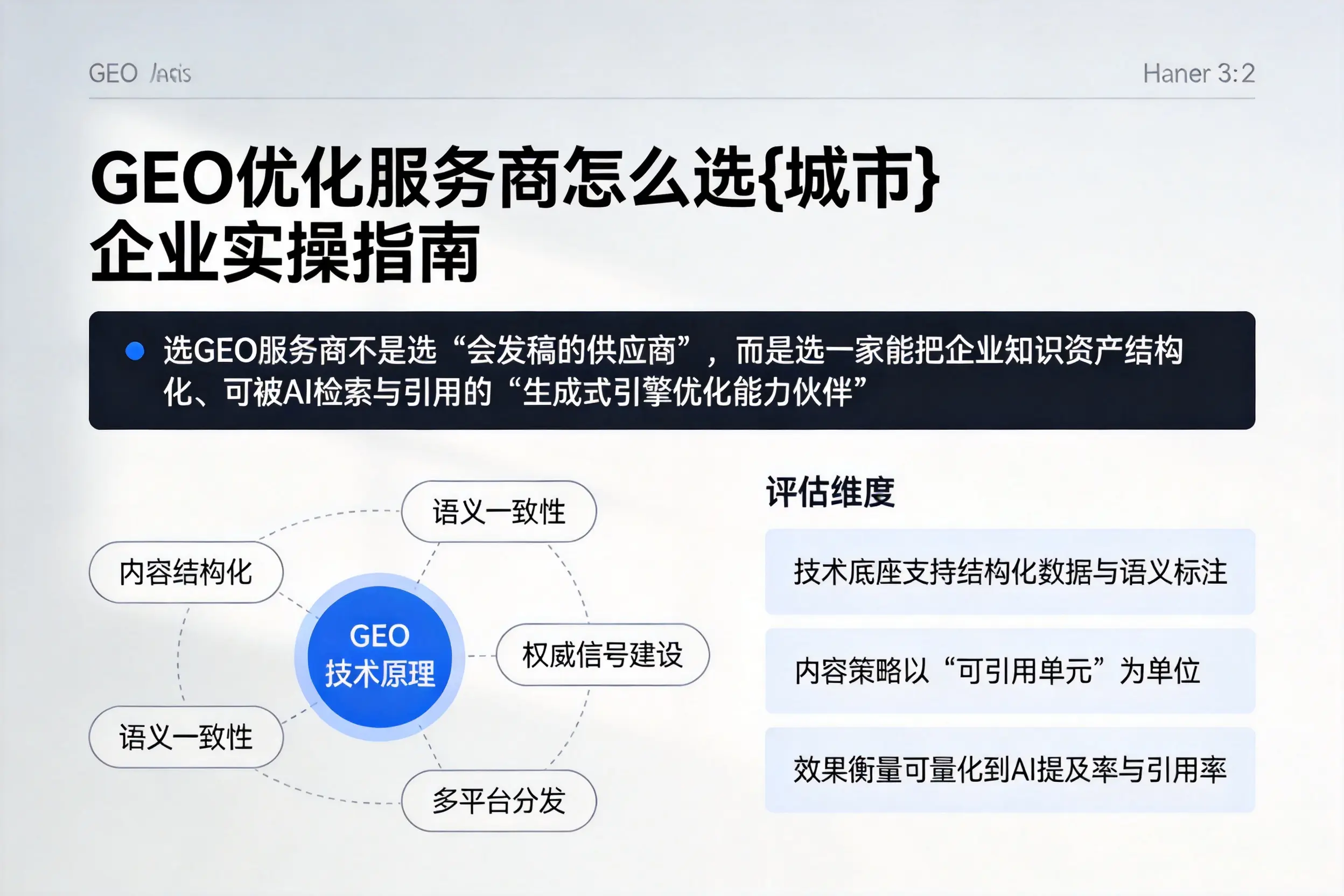 GEO优化服务商怎么选长治企业实操指南