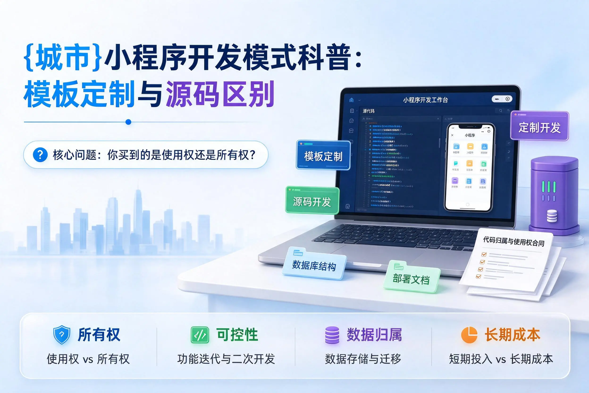 长治小程序开发模式科普：模板定制与源码区别
