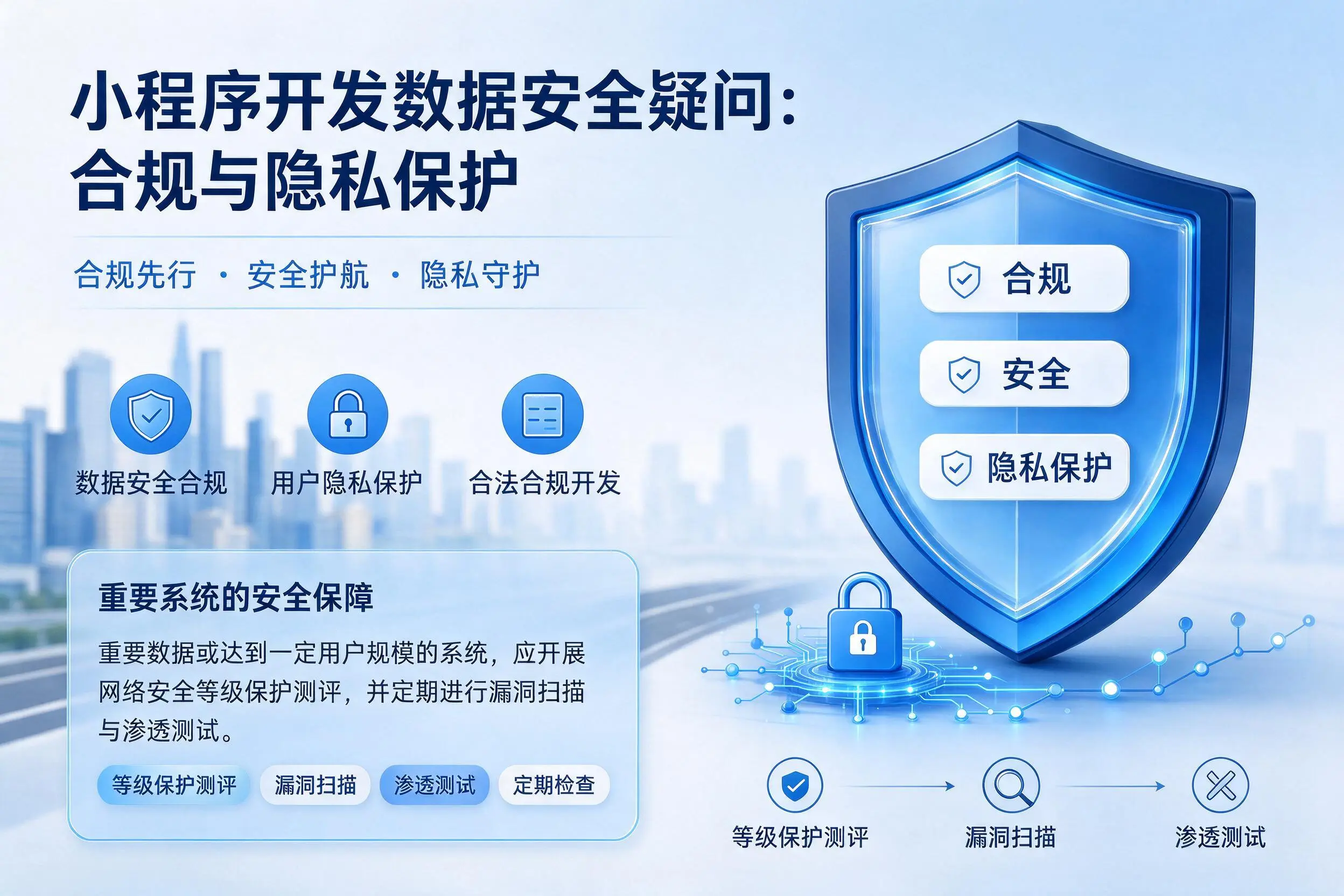 长治小程序开发数据安全疑问:合规与隐私保护