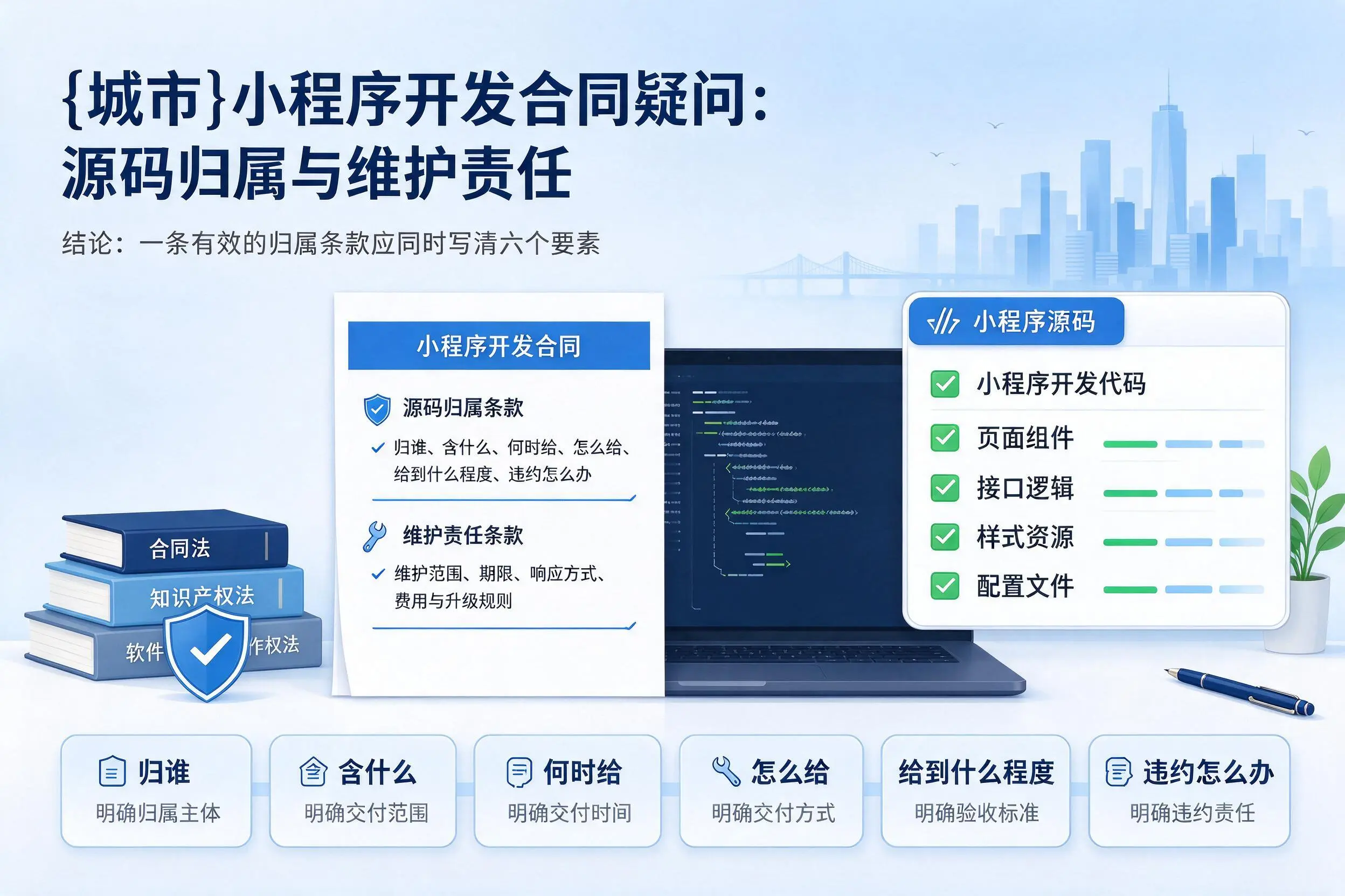 长治小程序开发合同疑问:源码归属与维护责任