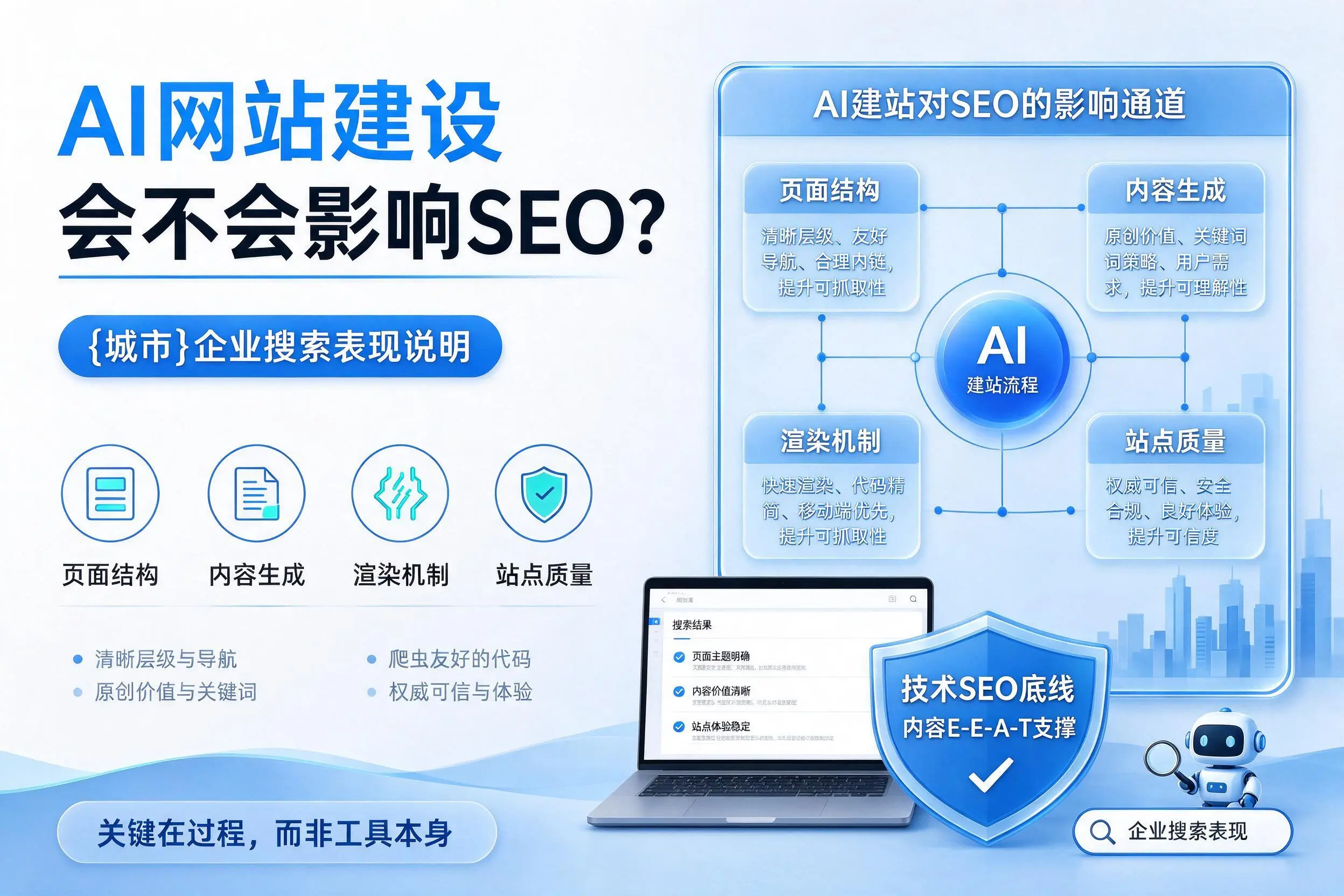 AI网站建设会不会影响SEO？长治企业搜索表现说明
