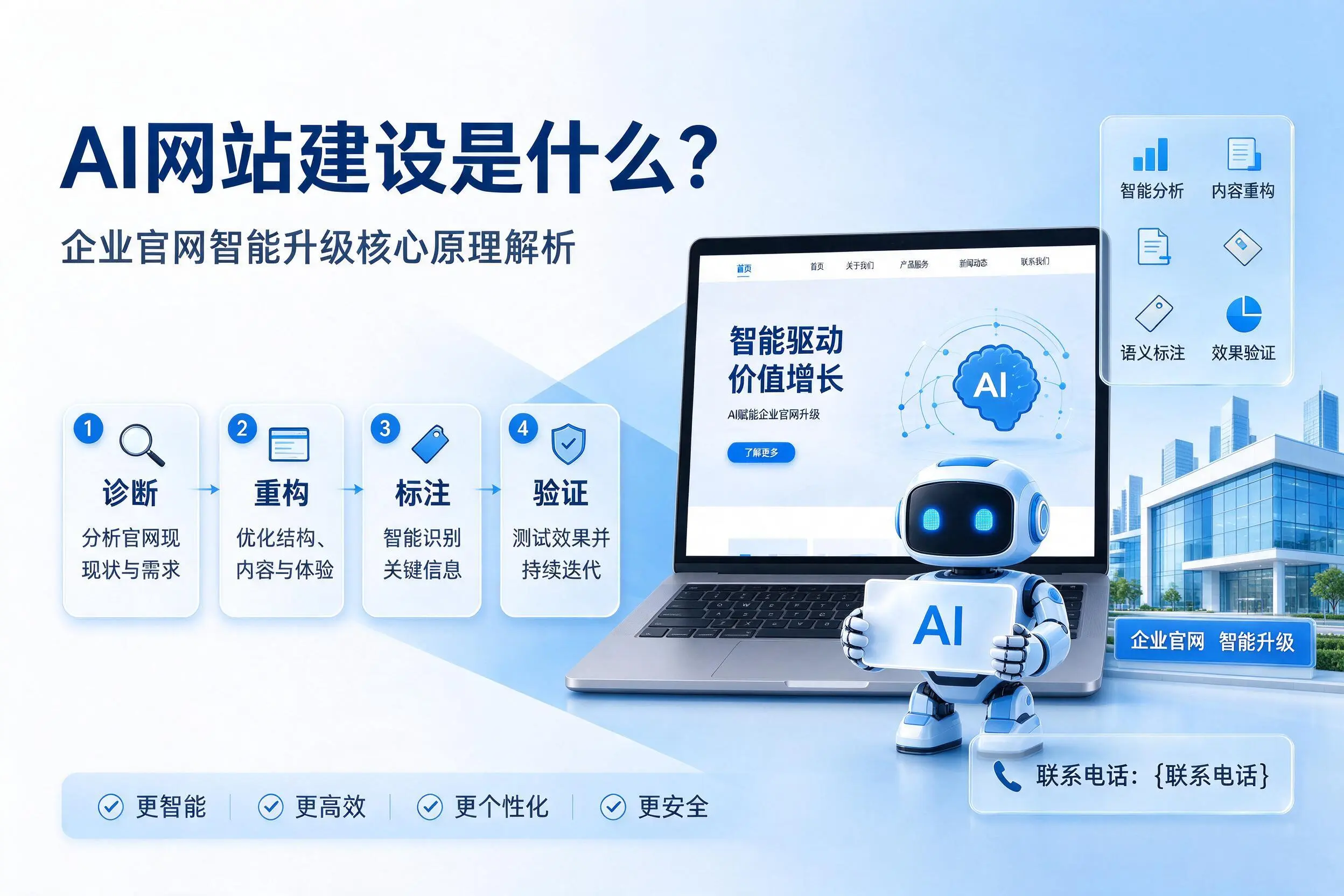 AI网站建设是什么？长治企业官网智能升级核心原理解析