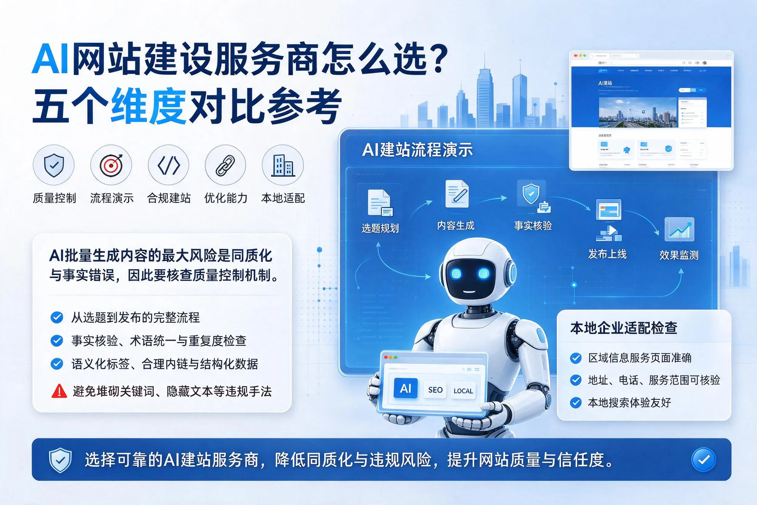 长治AI网站建设服务商怎么选？五个维度对比参考